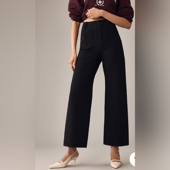 Maeve Pants - Maeve The Colette High-Waist Wide Leg Pants - Black